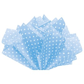 Flexicore Packaging Papel de seda para regalo con estampado de lunares, color lila morado, tamaño: 15 pulgadas x 20 pulgadas | Cantidad: 10 hojas | Color: lunares lila