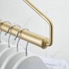 Folding Clothes Hanger Gold Brushed Drying Clothes Rack Wall-Mounted Space