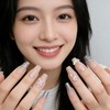 Domiya Z838 Nail Tips, 24 Pieces, Short, Summer, Popular, Japanese