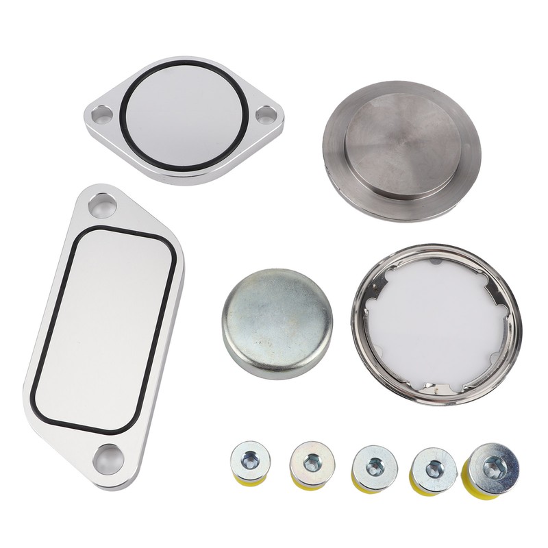 EGR Plug Kit 5pcs Aluminium Alloy Gaskets 5pcs Rubber Plugs