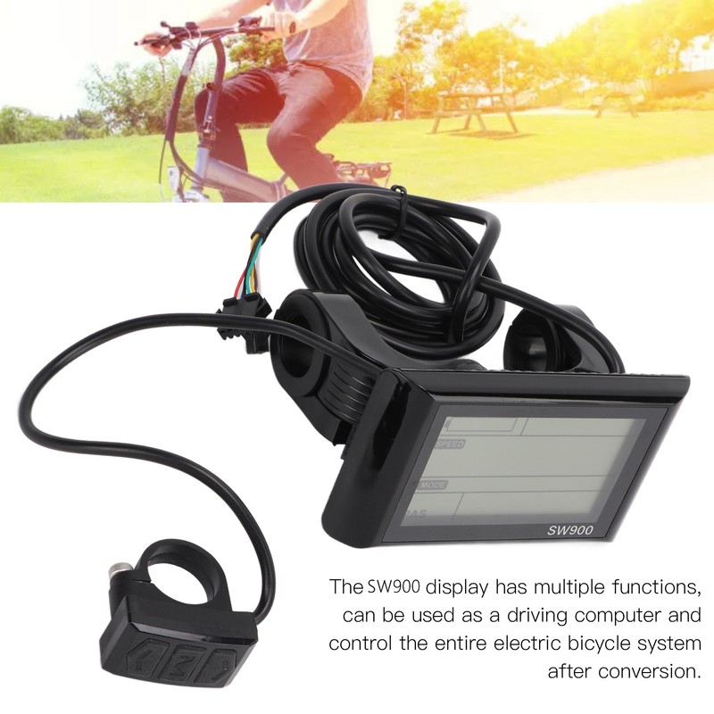 Electric Bicycle SW900 Display with 36V 48V Socket Durable Electric