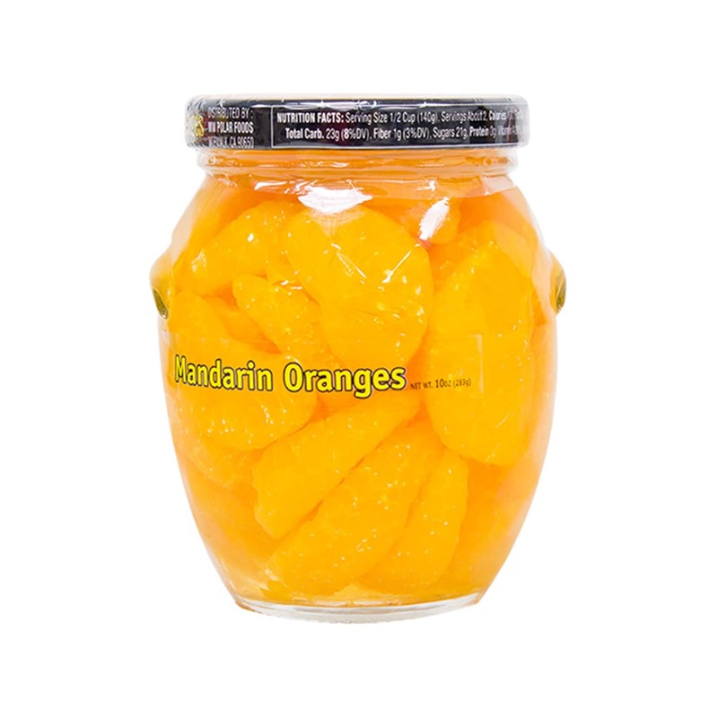 MW Polar Mandarin Orange Segments in Light Syrup, glass jar