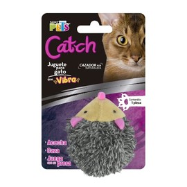 Fancy Pets Juguete Catch con Forma de Erizo Que Vibra para Gato Contiene 1 Pieza
