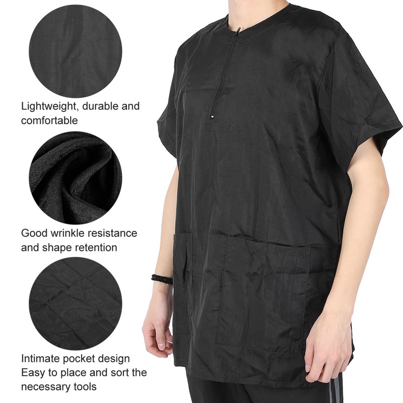 Hair Stylist Grooming Smocks Haircut Cape Barber Apron with Pockets