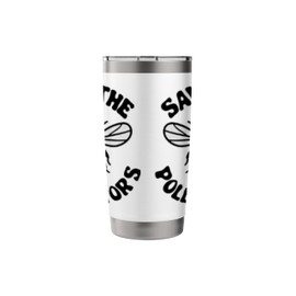 Bee Pollinator Garden Wildlife Flowers Bee Stainless Steel Insulated Tumbler