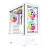 Apevia Eclipse-WH Eclipse Mid Tower Gaming PC Case w/ 5X