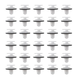 YINETTECH 30x Car Side Door Card Trim Panel Clip White Plastic Moulding Fastener Retainers Compatible with Transit 2006-2014 4046124