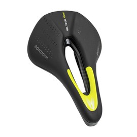 Piago Asiento Gel Deportivo Bicicleta MTB Ruta Prostático Ligero (Amarillo)