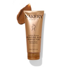 Nakery Diamond Glow Blur Perfector Face & Body Bronzer Shimmer - Illuminating Shimmer Lotion for Women Body - Hydrating Body Glow Shimmer with Diamond Peptides - Instantly Plumps & Tightens Skin