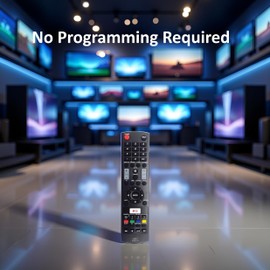 GJ221-C Remote Control for Sharp LCD/LED TV LC32LE653U LC40LE653U LC43LE653U LC-43LE653U LC-48LE653U LC55LE653U LC65LE645U LC-65LE645U (Substitute for remotes Sharp GJ221 and GJ221-R)