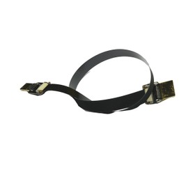 Slim FPV Flat HDMI Cable Mini male HDMI Straight to Standard HDMI Full HDMI Normal HDMI Straight HDMI male for rig gimbal Canon 5D3 5D2, panasonic lumix GH3 GH2, sony nex 5N 5T 5R 7N Black (30CM)