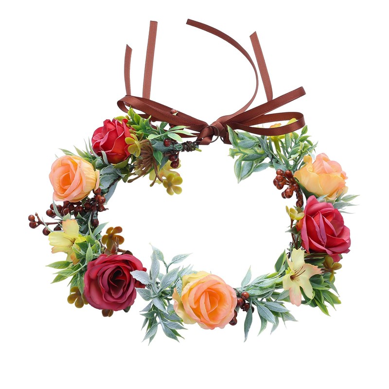 Flower Crowns for Women - Artificial Rose Flower Crown Flower