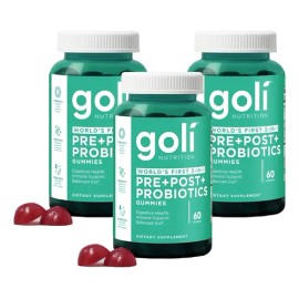 3pc Goli Pre, Post, Probiotics Gummy - World's First 3-in-1