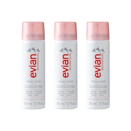 EVIAN FACIAL SPRAY Natural Mineral Water Facial Spray Trio, Travel Size, 1.7 Ounce (3 pack)