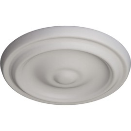 9 5/8"OD x 1 1/8"P Maria Ceiling Medallion (Fits Canopies up to 1 3/4"), Hand-Painted Ultra Pure White
