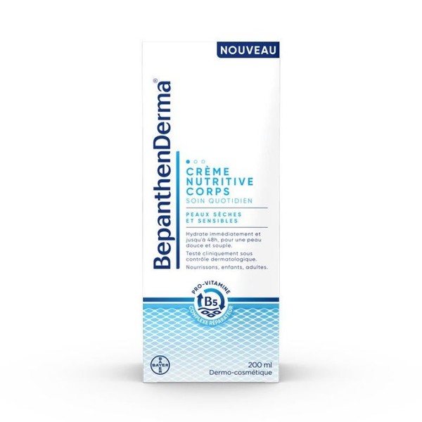Bayer Santé Familiale BepanthenDerma Crème nutritive corps, 200 ml, ,