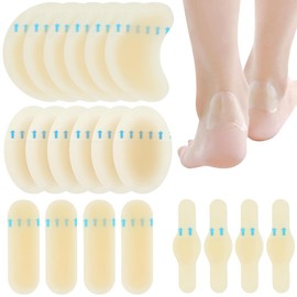 YICOTA Blister Plasters 20 Pcs Blister Bandages Invisible Gel Blister Cushion Waterproof Blister Guard Pads for Finger Toe Heel Forefoot and Guard Skin