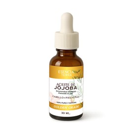 100% Aceite de Jojoba - Hidratante Natural para Cabello, Rostro, Uñas y Cutículas – No Obstruye los Poros, Prensado en Frío y de Rápida Absorción -100% Puro Golden Grade 30ml