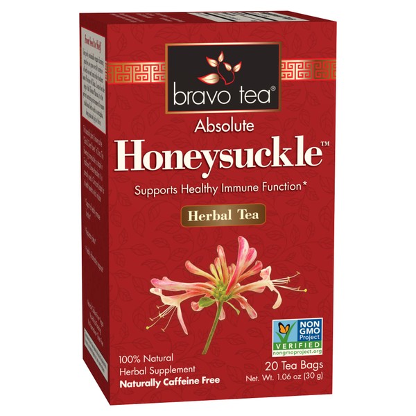Bravo Tea Honeysuckle Caffeine Free 20 Tea Bags