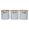 KitchenCraft Storage Canisters, Light Blue, 3 Pieces, Gift Boxed