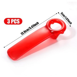 3 Mini Bottle openers, Portable for The Elderly, Children, Women, weak Hand can openers (Orange, red, Purple)