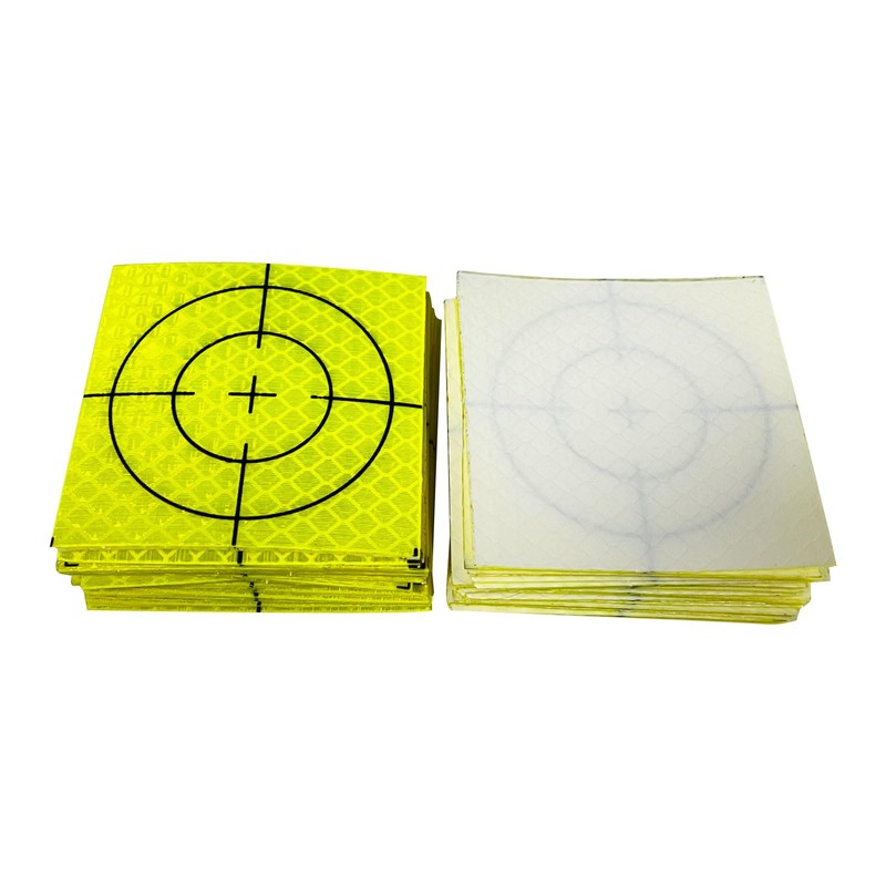 60PCS 60×60mm Green Reflective Survey Targets, Adhesive Reflective Tape Target