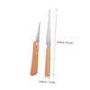 NOLITOY 2Pieces Wooden Handle Fettling Cutter for Sculpting Pottery Multi