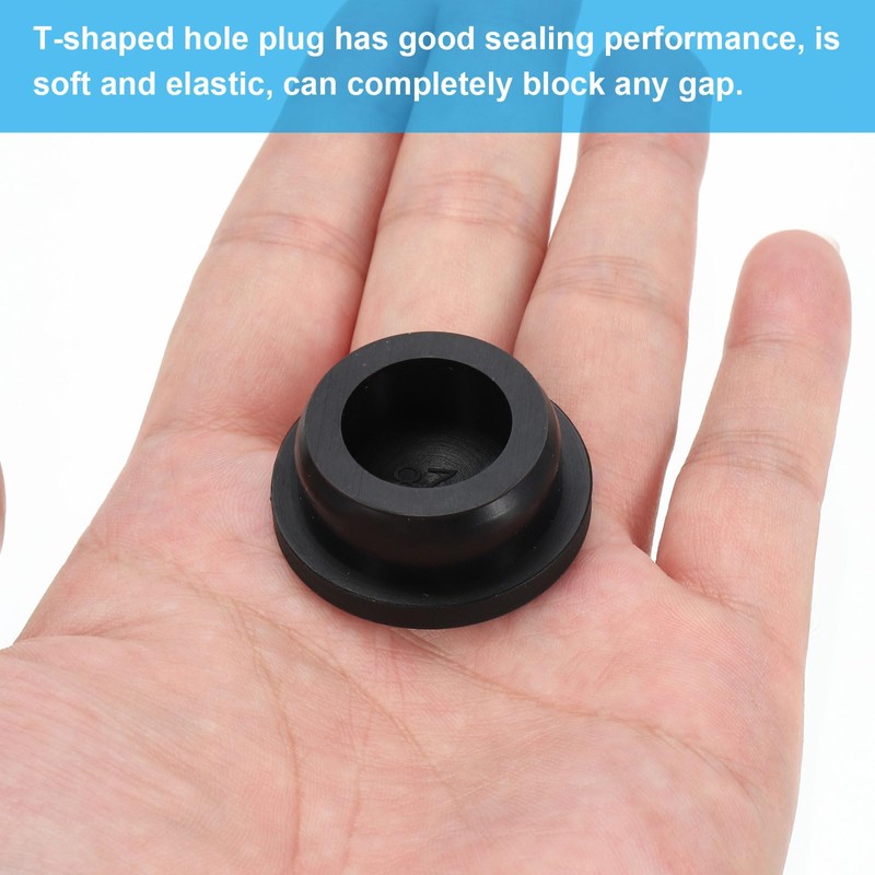 PATIKIL 28.5mm Diameter Rubber Hole Plugs, 6 Pcs Silicone Rubber
