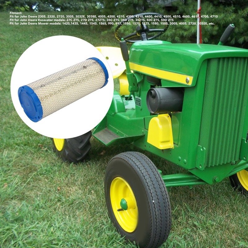 Outer Air Filter with M131803 Inner Filter Replacement for John