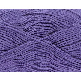 King Cole Cottonsoft DK 100% Cotton Knitting Weaving Garments Superbly Soft Yarn 1 Ball - 100g Ball 210 Metres, 229 Yards - 717 - Violet