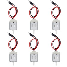 VISSQH Pack of 6 Mini Small Electric Motor, Type 130 Micro DC Motor, 1.5V-6V Mini DC Motor for Toy Cars, Scientific Experiments, DIY