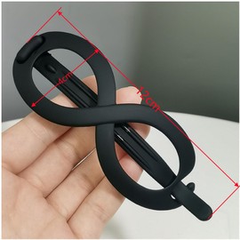 Naisfei 4 Packs Hair Clips,French Concord Hair Clips Claw, Oval Hair Clips for Women, Side Slid Flat Hair Clips for Volume Strong Hold No Slip Grip Hair Claw Clips for Women Girls Thick Thin Hair