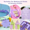 Adrattnay Purple Acrylic Sheets 1/8 Thick, 5Pcs 6 x 6in