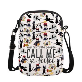 MBMSO Kiki and Jiji Crossbody Bag Animated Movie Theme Gifts for Manga Fans Kiki Delivery Inspired Crossbody Purse for Baker (Kiki CB)