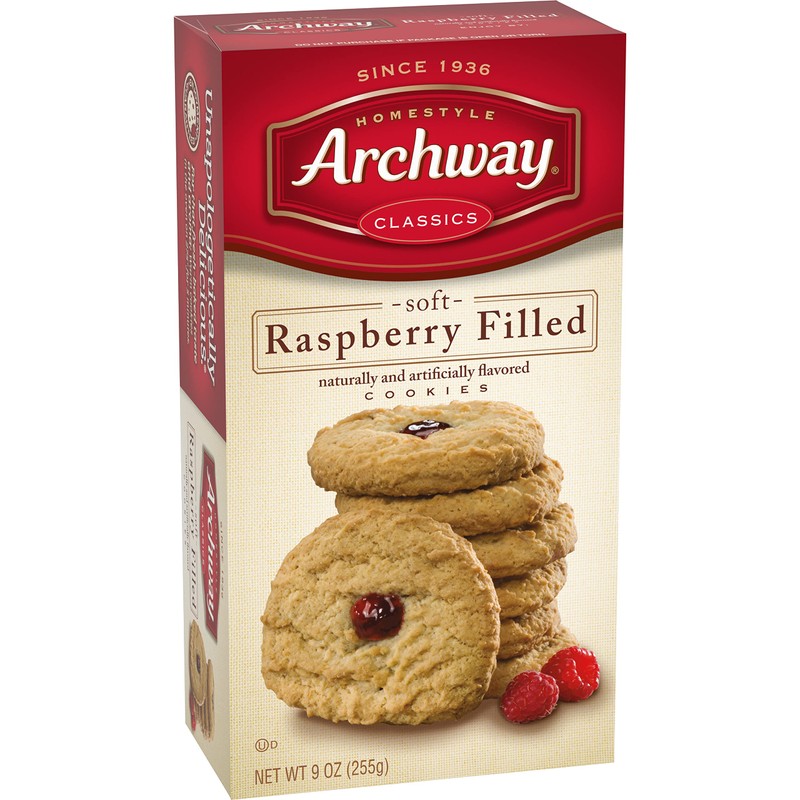 Archway Cookies, Raspberry Filled, 9 Oz (Pack of 9)