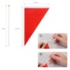 GWHOLE Hand Flag, Triangle Flag, Plastic Stick Set, Colorful, Kindergarten,