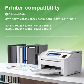 910XL Cyan, Magenta, Yellow / 910XL Black Ink Cartridges (4-Pack) | Works OfficeJet 8010, 8020 Series OfficeJet Pro 8020, 8030 Series Printers | Ideal for printing (graphics, text, photos) and copying