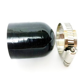 Bekelan 1-3/16" (30mm) Black High Temperature 3-ply Reinforced Silicone Radiator Bypass Cap With Clamp,For Turbo Bypass Valve/Vacuum/Throttle Body Water Port/Heater Core/Fix Leak