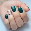 Green Press on Nails Short Square Spring Nails Press ons