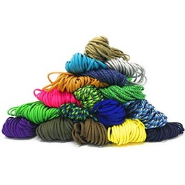 US Ropes Type III Commercial 550 by 100' Made in The USA Survival Cord Parachute Outdoor Flags Sports Team Racing (Red Flag)