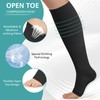 Pack of 3 Open Toe Compression Socks for Men and