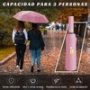 MXCOCO Paraguas Plegable Automático, Paraguas de Bolsillo para Lluvia y