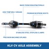 KLV Rear Right CV Axle Half Drive Shaft Compatible With