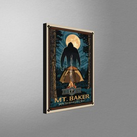 Mt Baker Washington Giclee Archival Canvas Print Wall Art Décor for Home & Office from Travel Artwork by Artist Paul A. Lanquist 12" x 18"