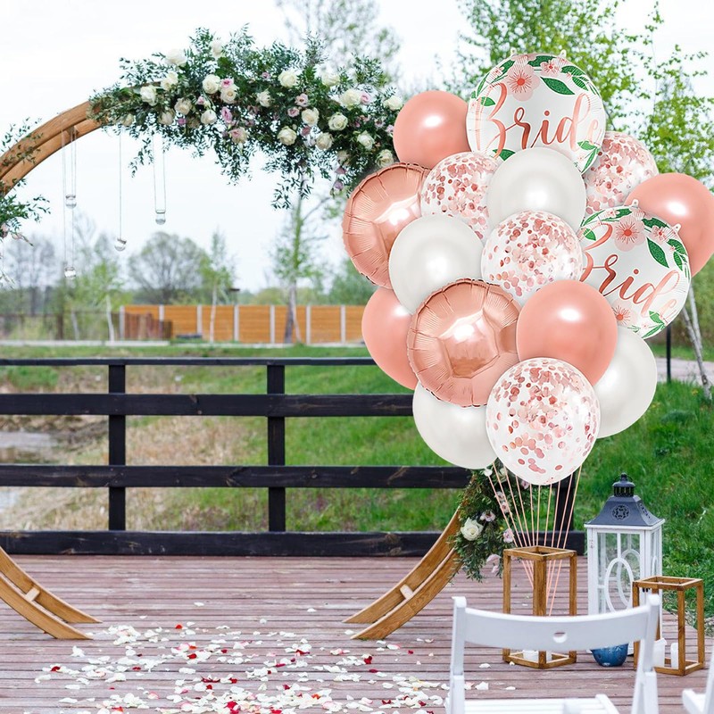 Ovanda Rose Gold Balloons Wedding