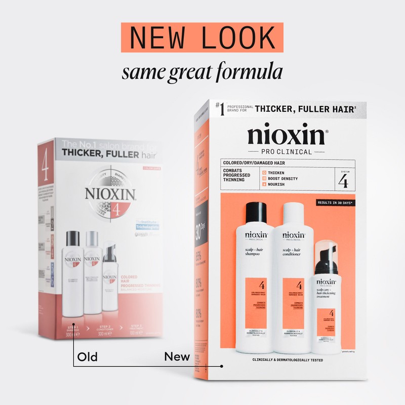 Nioxin Scalp + Hair Thickening System 4 Trio Pack