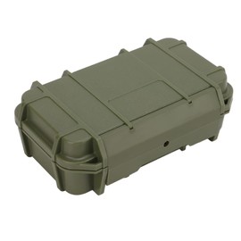 VBESTLIFE Camping Box, ABS Plastic Storage Toolbox Hard Carry Tool Case Safety Instrument Tool Box for Outdoor Camping (Double-Layer Box, Military Green)