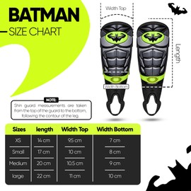 3D Bat-Embossed Kids Shin Pads Boys with Ankle Protection, Flexible Non-Slip Adjustable Straps Football Shin Pads Mens, Lightweight | Unisex Soccer Kids Shin Pads 10-12 years for Youth & Adults