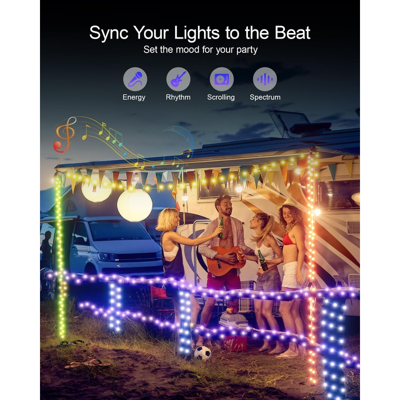 Ariceleo Fairy Lights 32.8 ft USB Powered RGB String Lights
