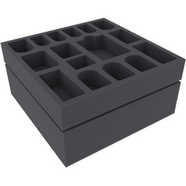 Feldherr foam tray set compatible with Krosmaster Arena and expansion Frigost board game boxes